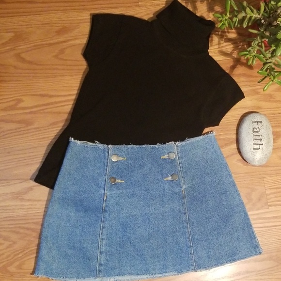 Frenchi Sweaters - Frenchi sweater an Jean skirt xs